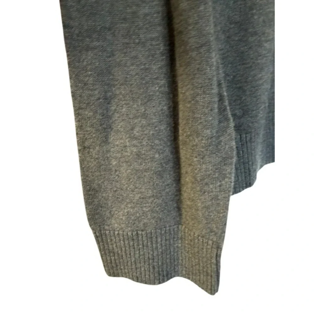 Alfani Mens XL Grey Argyle 1/4 Zip Cotton Mock Neck Sweater Geometric Knit